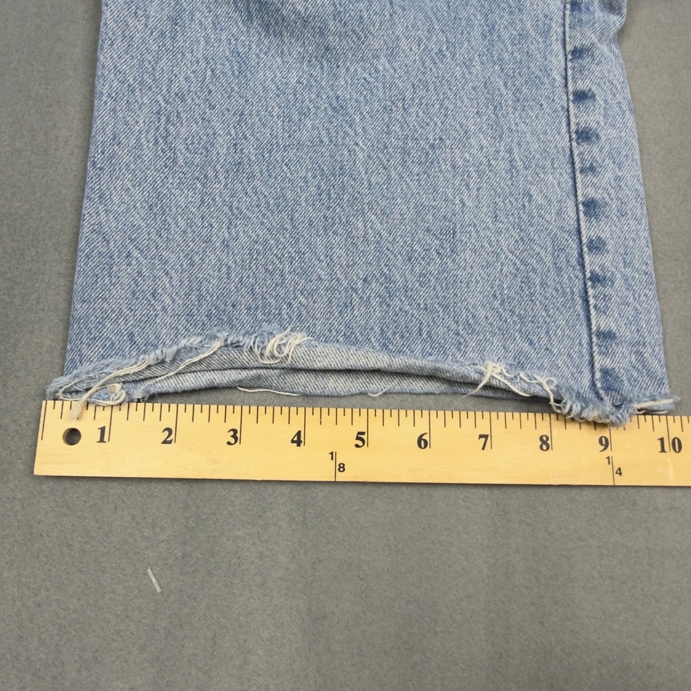 Zara Women Light Wash Distressed Wide Leg Jeans High Rise Size 4 - Picture 10 of 10